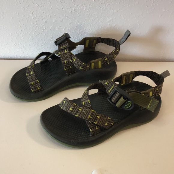 Chaco Other - Chaco Sz 1 Sandal Big Kid's Z 1 EcoTread Green EUC
